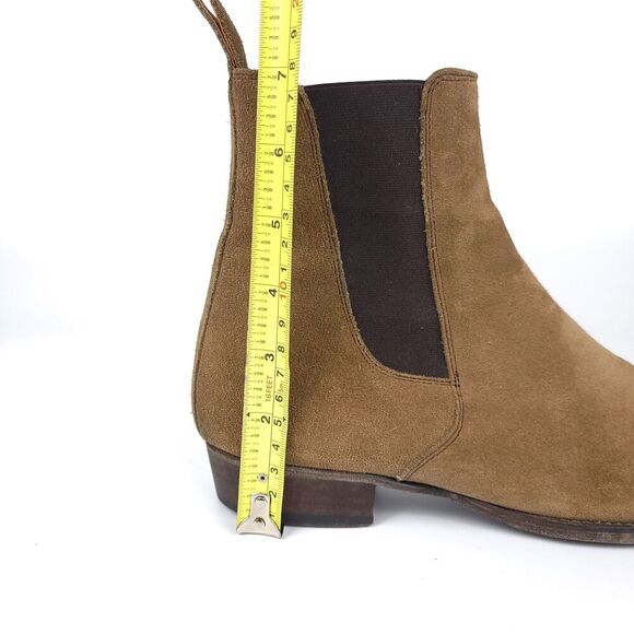 ORO THE ALPACA GRANADA CHELSEA BOOTS Tan Brown Elevated Western Quiet Luxury 7 - Picture 9 of 12